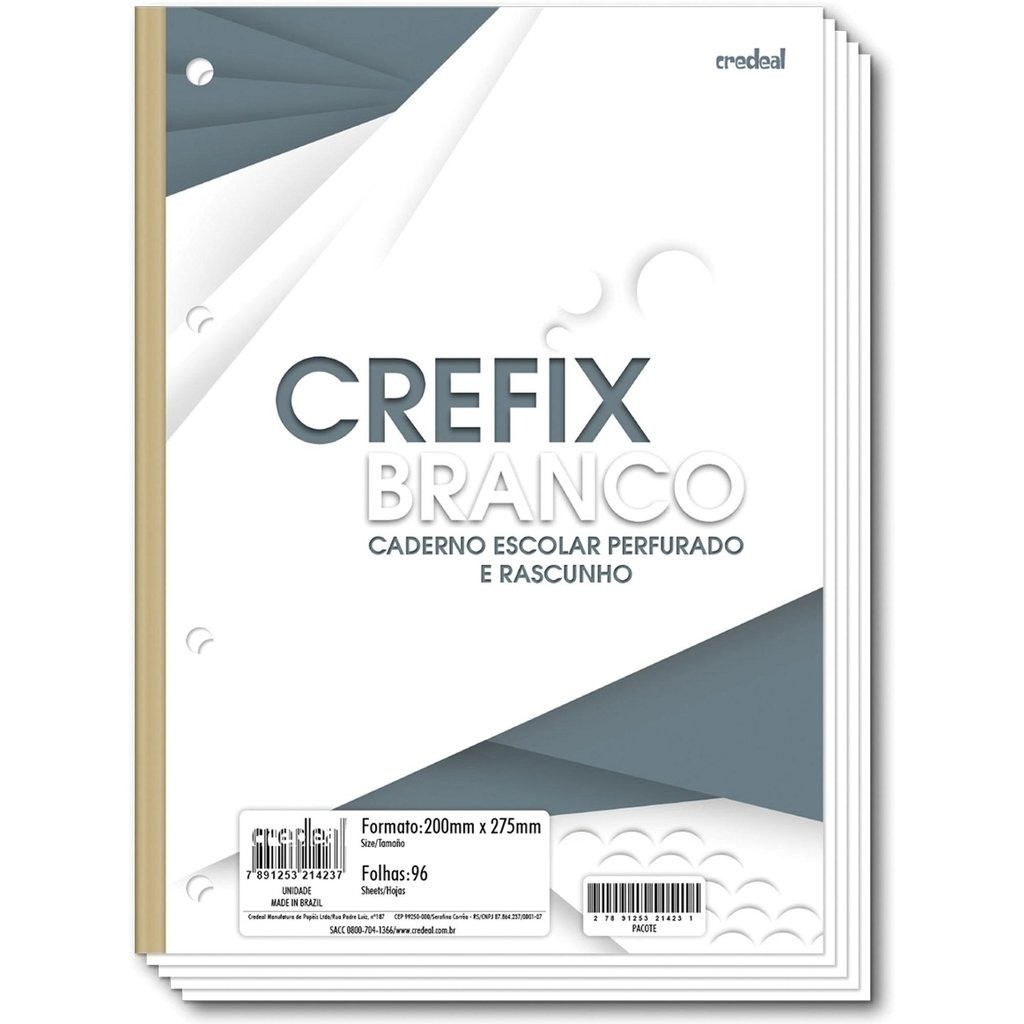 BLOCO FICHARIO 4F BCO-96F CREFIX CREDEAL