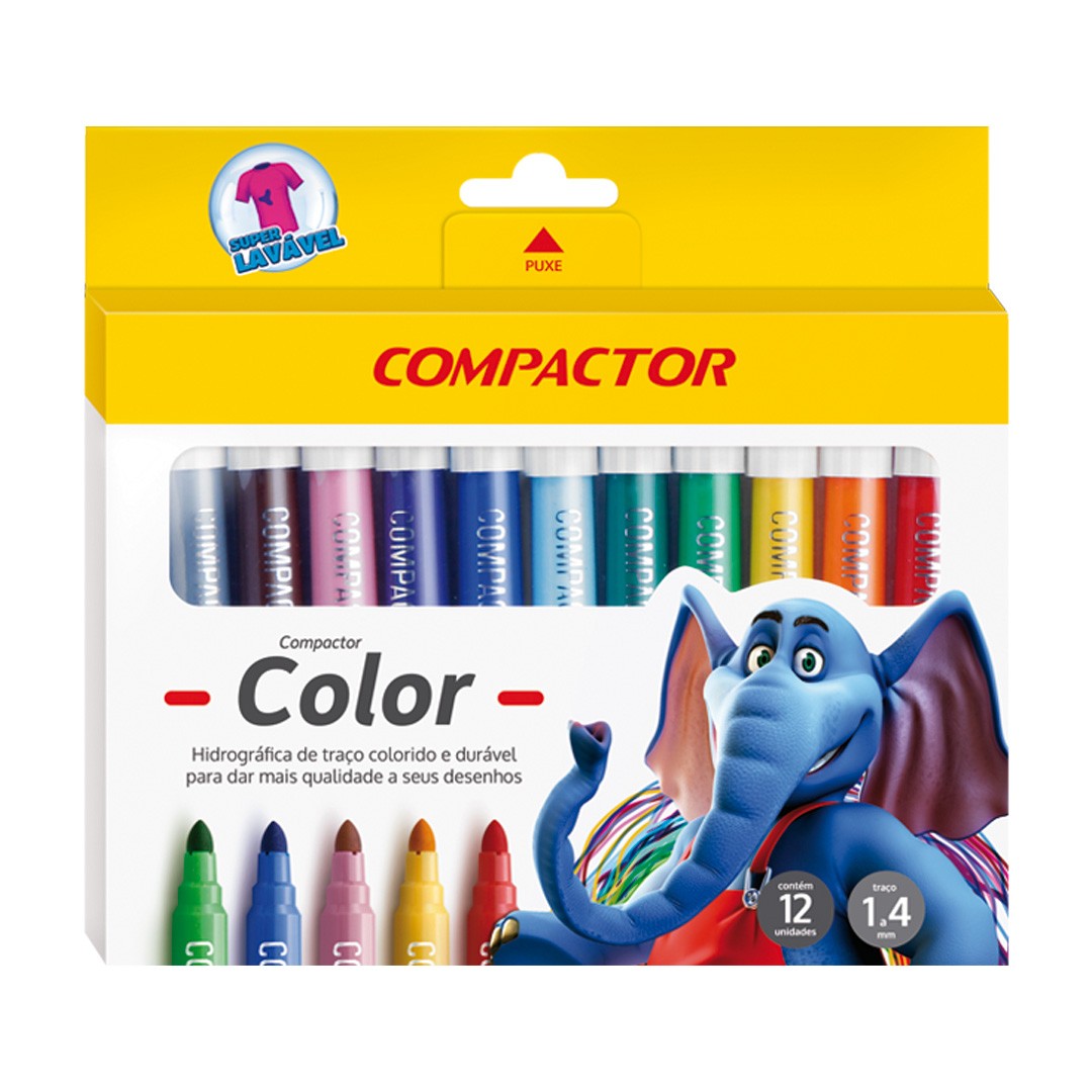 CANETA COMPACTOR COLOR 12 CORES