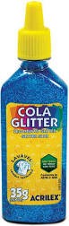 COLA C/GLITTER 23G AZUL-ACRILEX