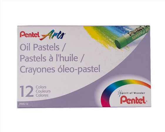 PASTEL OLEOSO PENTEL 12 CORES PHN-12