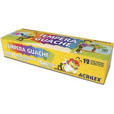 TINTA GUACHE 15ML 12C ACRILEX