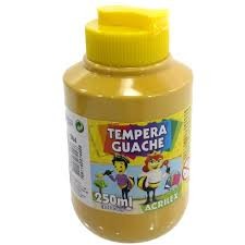 TINTA GUACHE 250ML-UN AMARELO OCRE