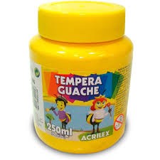 TINTA GUACHE 250ML-UN AMARELO OURO