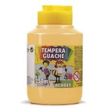 TINTA GUACHE 250ML-UN AMARELO PELE