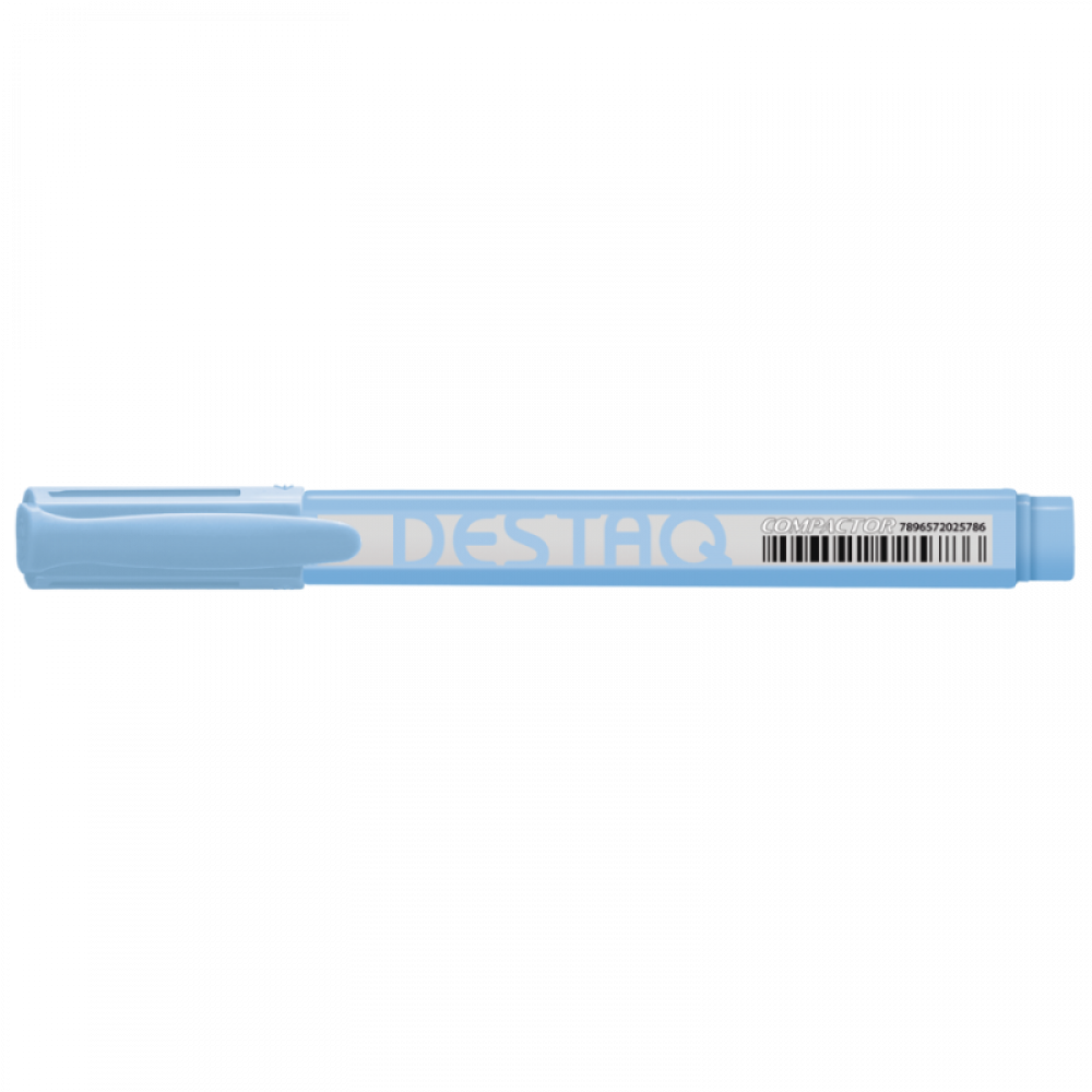 CANETA MARCA TEXTO COMPACTOR DESTAQ AZ PASTEL