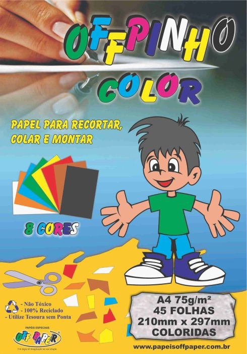 PAPEL CRIATIVO OFFPINHO A4-45F 75G