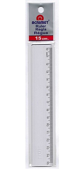 REGUA ACRILICA 15CM ACRIMET