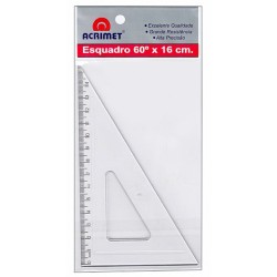 ESQUADRO 16CMX60G ACRILICO