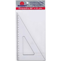 ESQUADRO 21CMX60G ACRILICO