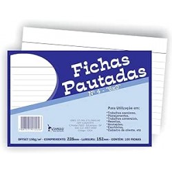 FICHA PAUTADA 6X9 (228X153MM) N4-100 TAMOIO