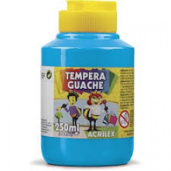 TINTA GUACHE 250ML-UN AZUL CELESTE