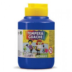 TINTA GUACHE 250ML-UN AZUL TURQUESA