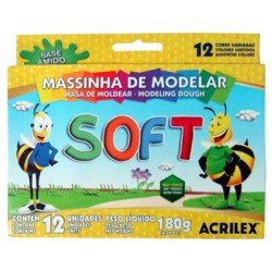 MASSA MODELAR 12C ACRILEX SOFT