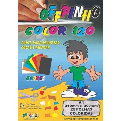 PAPEL CRIATIVO OFFPINHO A4-25F COLORSET 120G