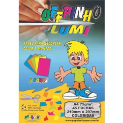 PAPEL CRIATIVO OFFPINHO A4-45F LUMI 75G