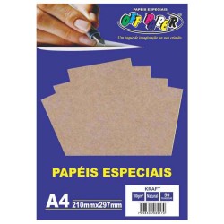 PAPEL KRAFT NATURAL A4 180G-50F OFFPAPER