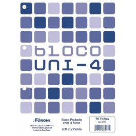 BLOCO FICHARIO 4F BCO-96F FORONI