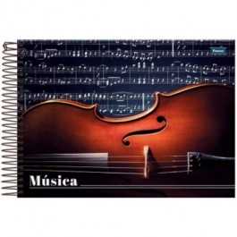 CADERNO MUSICA 1/4 ESPIRAL CD 96F FORONI