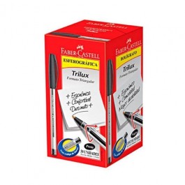 CANETA FABER MEDIA TRILUX PR C/50