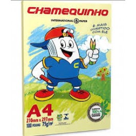 PAPEL SULF.COR 75G A4-100F AMARELO-IP