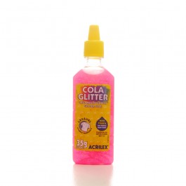 COLA C/GLITTER 23G PINK-ACRILEX