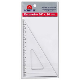 ESQUADRO 16CMX60G ACRILICO