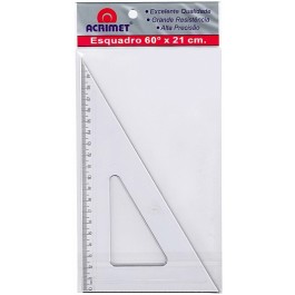 ESQUADRO 21CMX60G ACRILICO