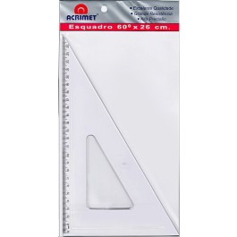 ESQUADRO 26CMX60G ACRILICO