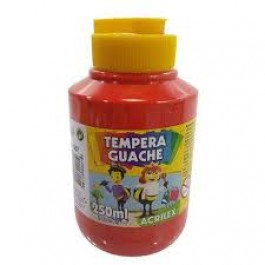 TINTA GUACHE 250ML-UN VERMELHO FOGO