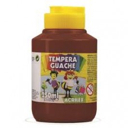 TINTA GUACHE 250ML-UN MARROM