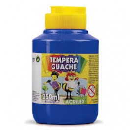 TINTA GUACHE 250ML-UN AZUL TURQUESA