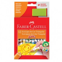 LAPIS COR 12C FABER JUMBO TRIANGULAR