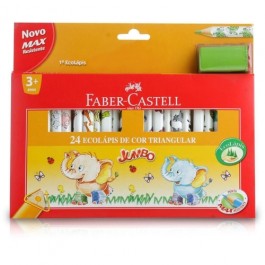 LAPIS COR 24C FABER JUMBO TRIANGULAR