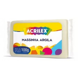 MASSINHA ARGILA NATURAL ACRILEX 100G