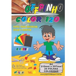 PAPEL CRIATIVO OFFPINHO A4-25F COLORSET 120G