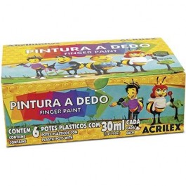 PINTURA A DEDO 6 CORES ACRILEX